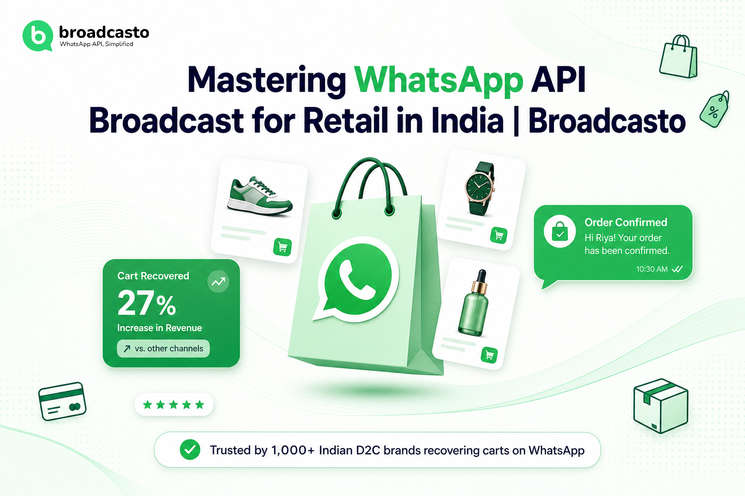 Mastering WhatsApp API Broadcast for Retail in India | Broadcasto
