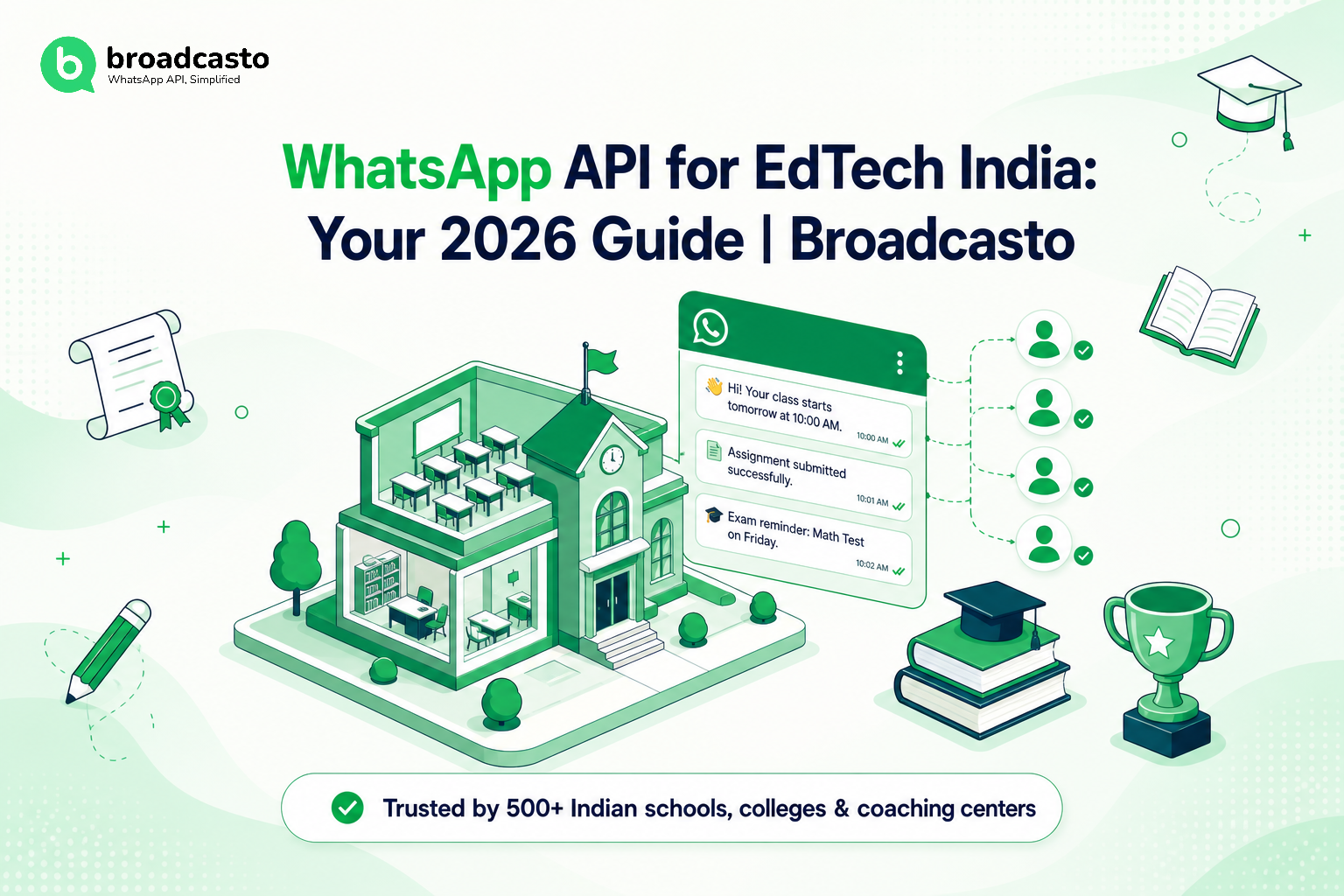 WhatsApp API for EdTech India: Your 2026 Guide | Broadcasto