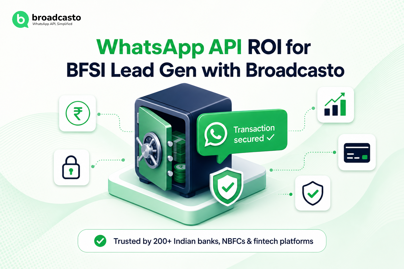 WhatsApp API ROI for BFSI Lead Gen with Broadcasto